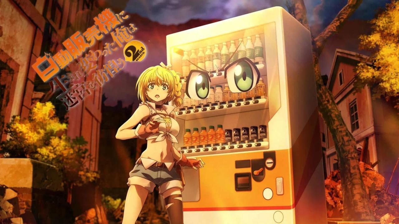 انمي Jidou Hanbaiki ni Umarekawatta Ore wa Meikyuu wo Samayou